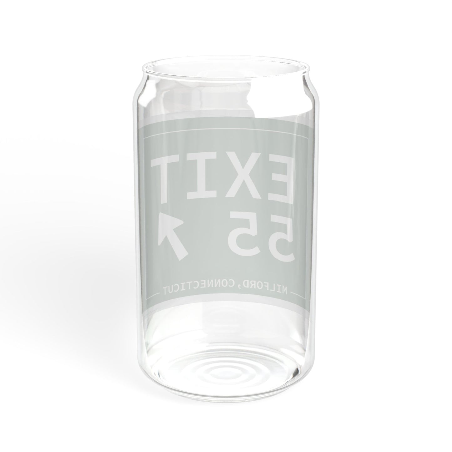 Vintage Exit 55 WCP Sign Sipper Glass, 16oz