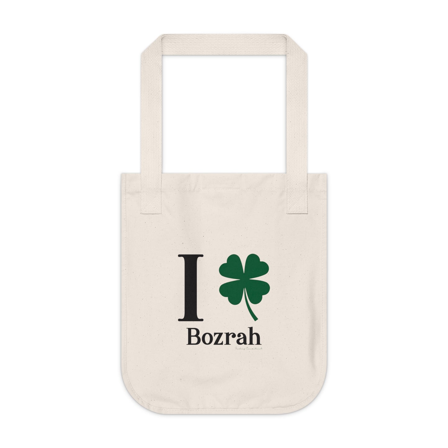 I Clover Bozrah Organic Canvas Tote Bag