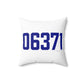 06371 Lyme Connecticut Zip Code Spun Polyester Square Pillow