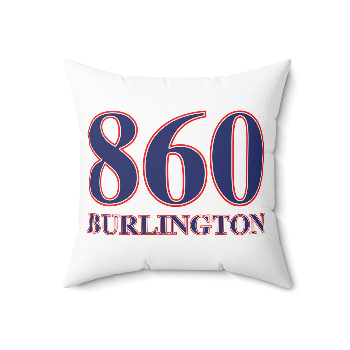 860 Burlington Red, White & Blue Spun Polyester Square Pillow