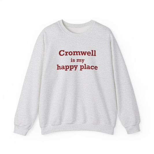 Cromwell is My Happy Place Unisex Heavy Blend™ Crewneck Sweatshirt