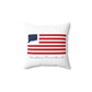 Windham Connecticut Flag Spun Polyester Square Pillow