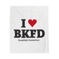I Heart BKFD Velveteen Plush Blanket