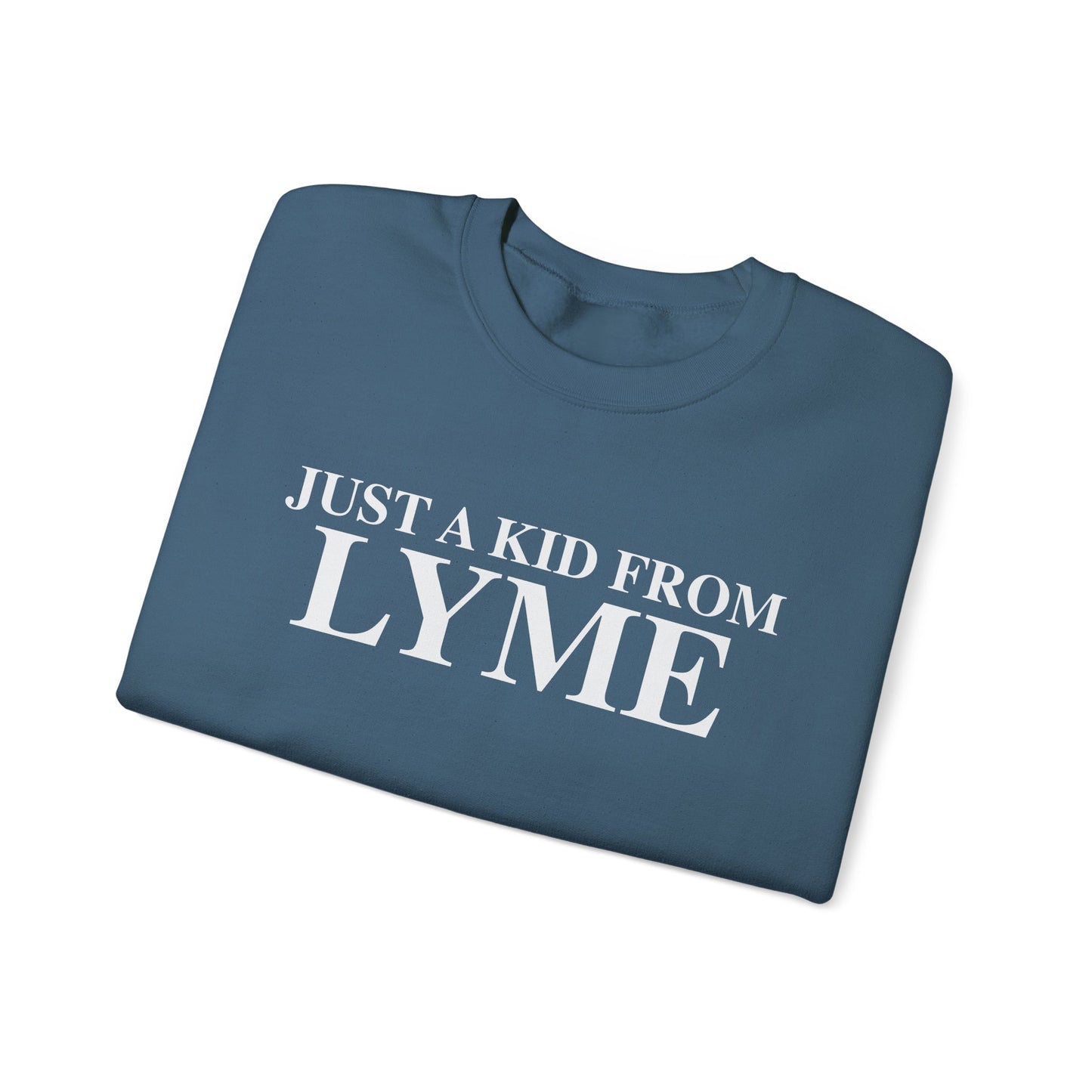 Just a kid from Lyme Unisex Heavy Blend™ Crewneck Sweatshirt