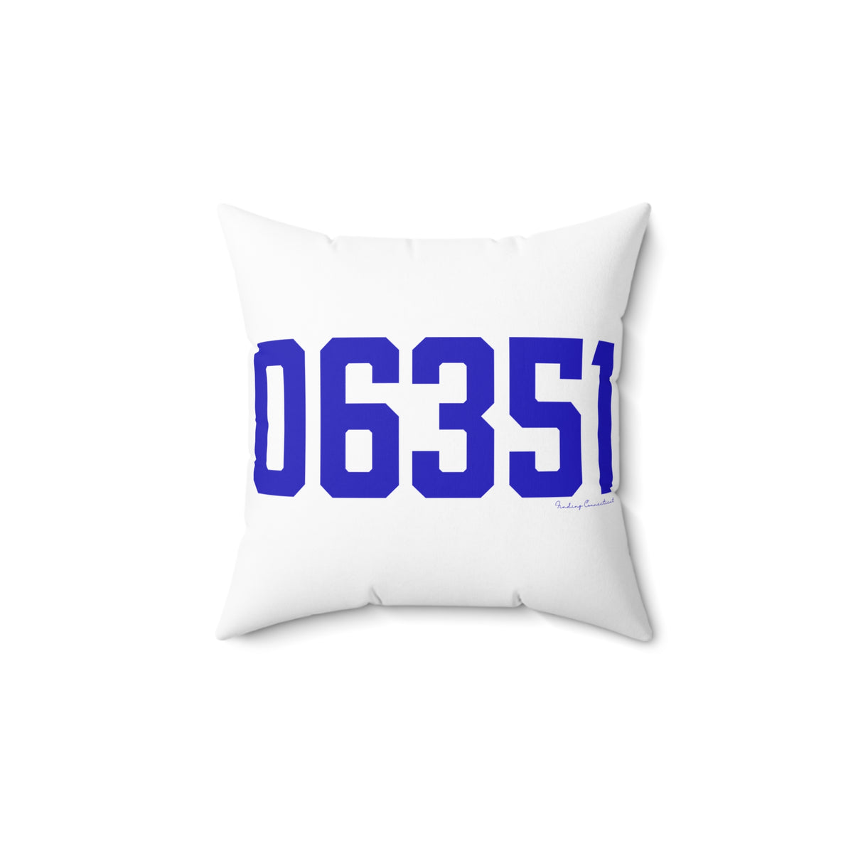 06351 Lisbon Connecticut Zip Code Spun Polyester Square Pillow