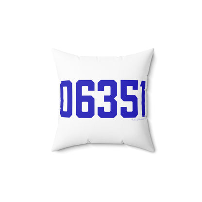 06351 Lisbon Connecticut Zip Code Spun Polyester Square Pillow