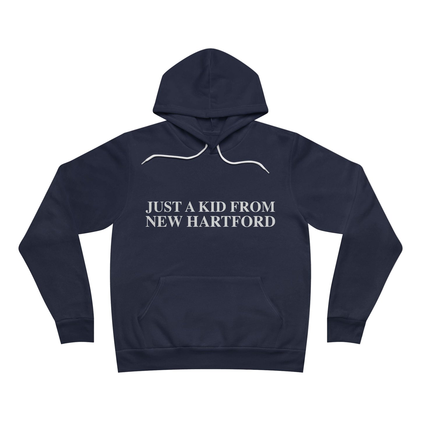 Just a kid from New Hartford Unisex Sponge Fleece Pullover Hoodie