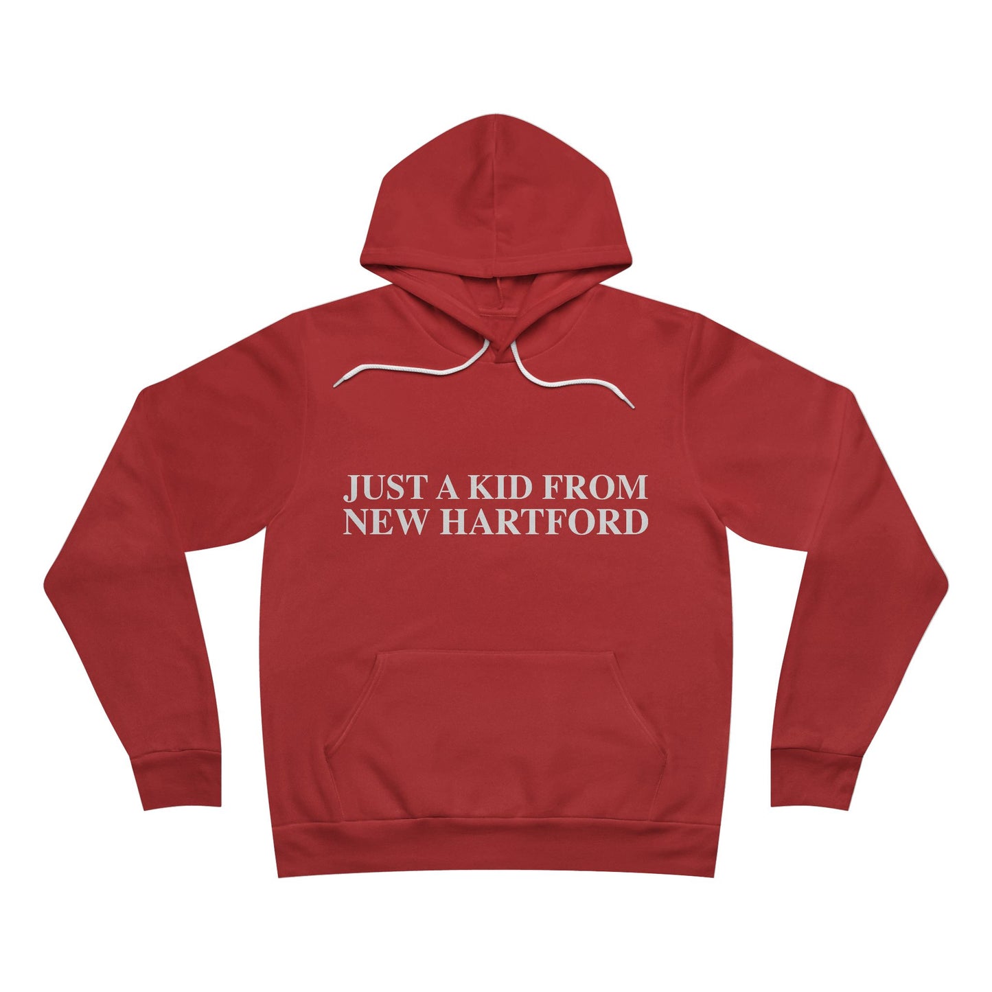 Just a kid from New Hartford Unisex Sponge Fleece Pullover Hoodie