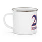 203 Bridgeport Red White & Blue Enamel Camping Mug