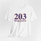 203 Wolcott Red White & Blue Unisex Jersey Short Sleeve T-Shirt