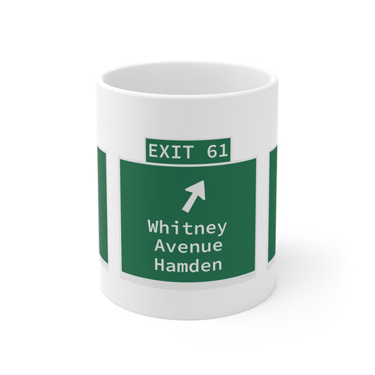 Vintage WCP Exit 61 Sign Mug 11oz
