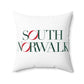 41 Tilt South Norwalk Spun Polyester Square Pillow