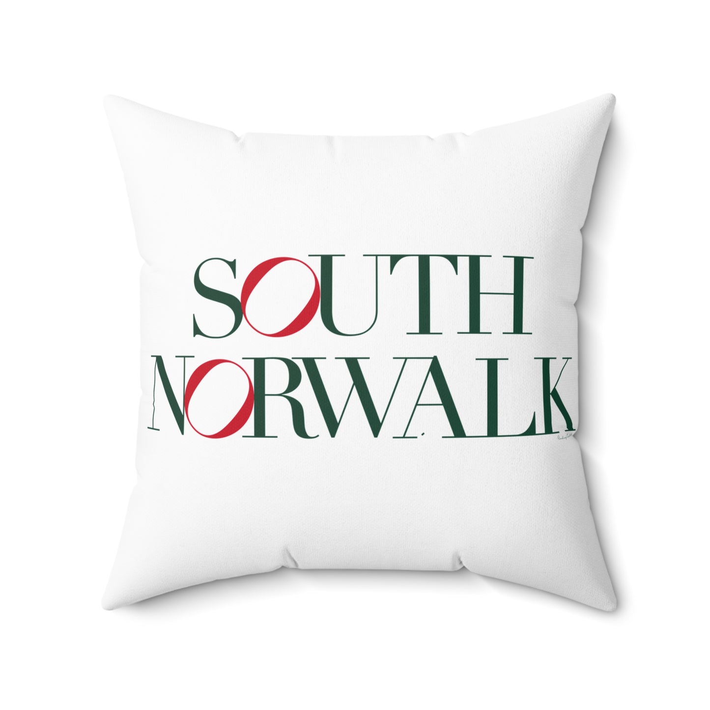 41 Tilt South Norwalk Spun Polyester Square Pillow