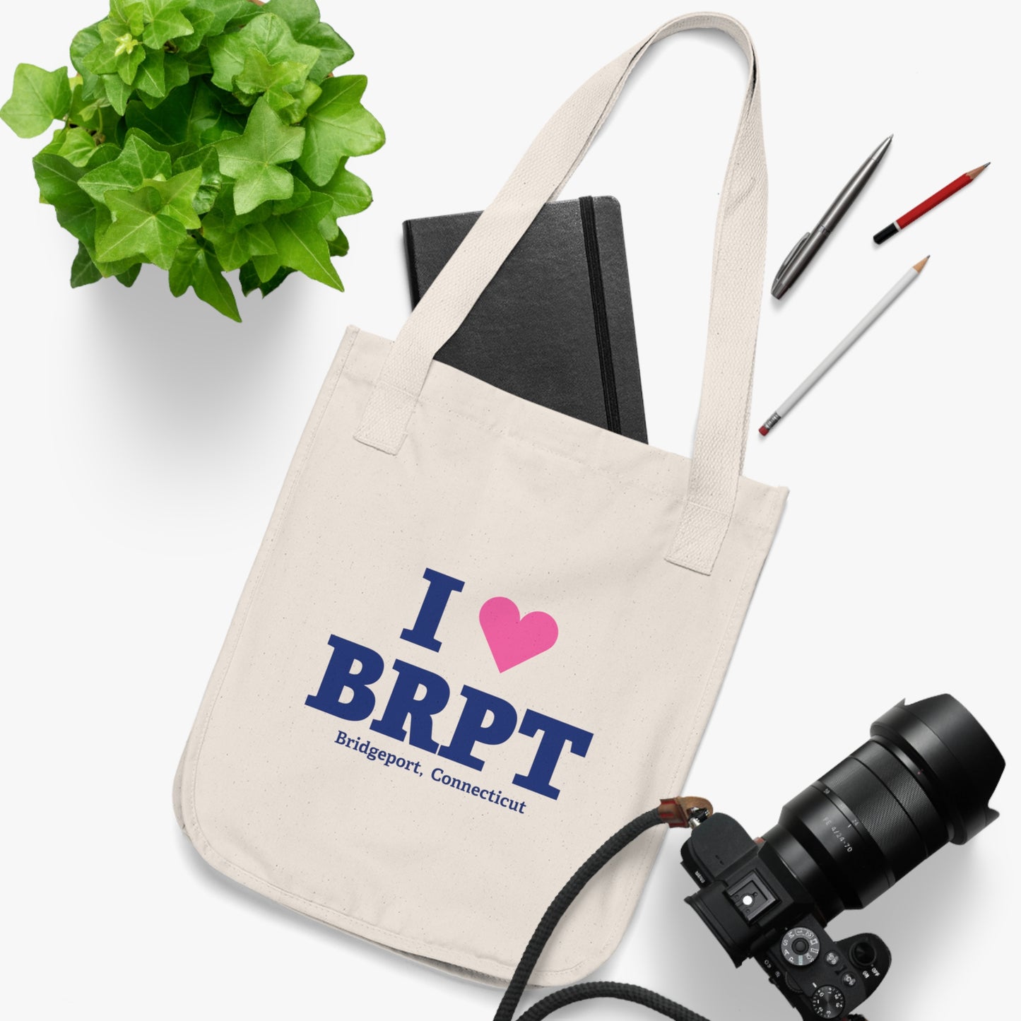 I Heart BRPT Organic Canvas Tote Bag