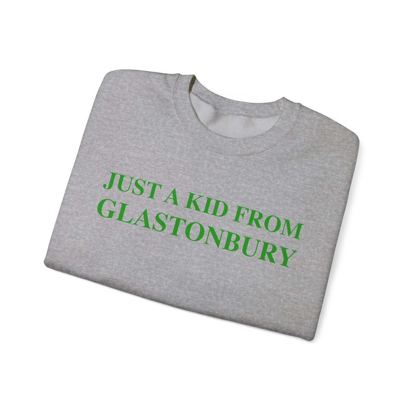 Just a kid from Glastonbury Unisex Heavy Blend™ Crewneck Sweatshirt