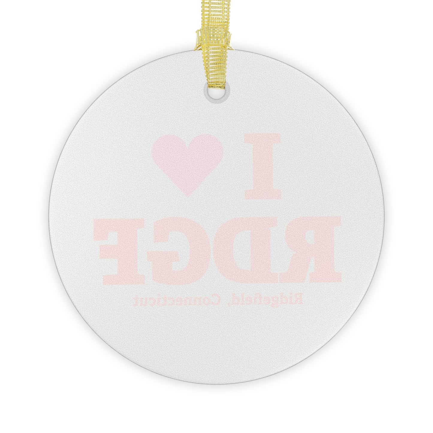 I Heart RDGF Glass Ornaments