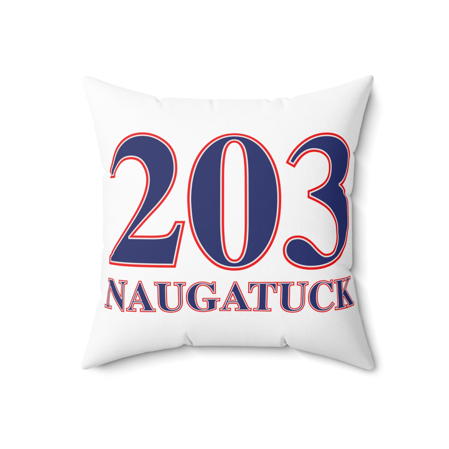 203 Naugatuck Red White & Blue Spun Polyester Square Pillow