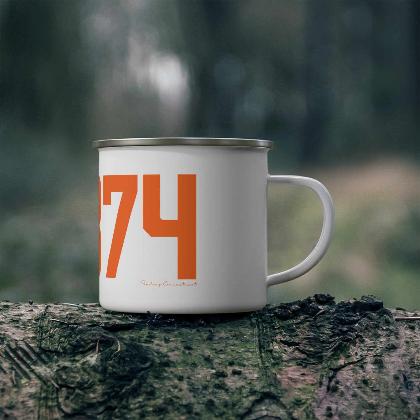 06374 Plainfield Connecticut Zip Code Enamel Camping Mug