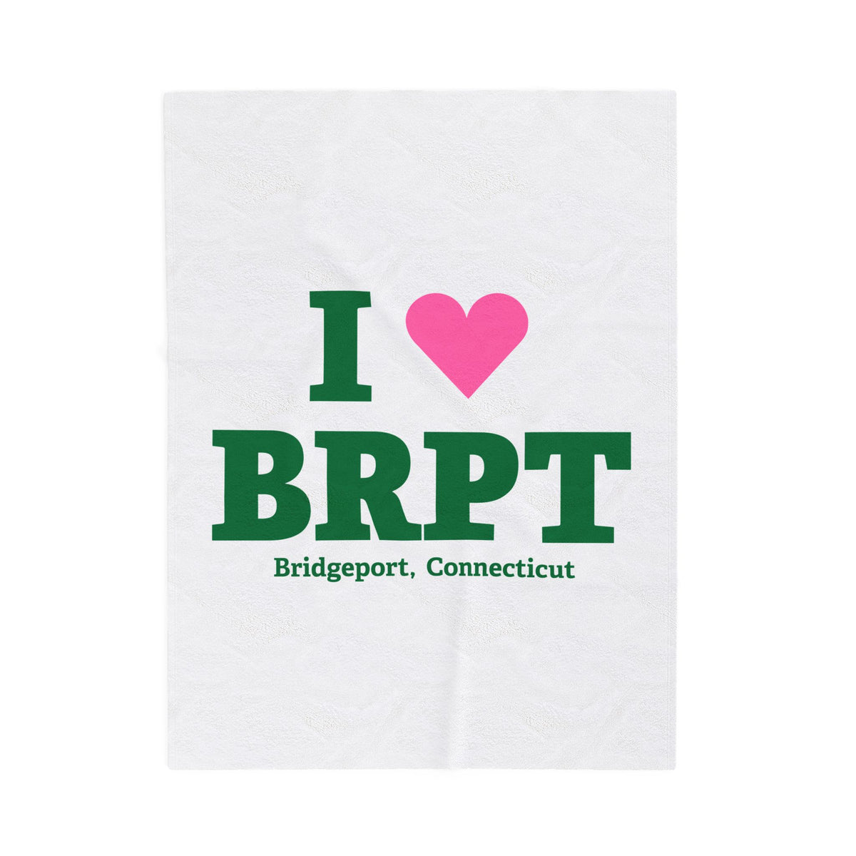 I Heart BRPT Velveteen Plush Blanket