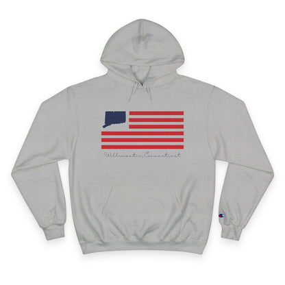 Willimantic Connecticut Flag Champion Hoodie