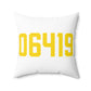 06419 Killingworth Connecticut Zip Code Spun Polyester Square Pillow