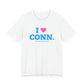I Heart CONN. Unisex Jersey Short Sleeve T-Shirt