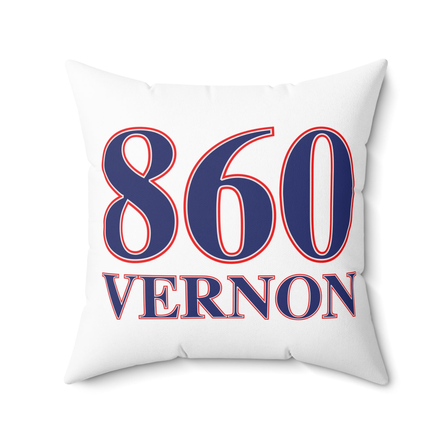 860 Vernon Red, White & Blue  Spun Polyester Square Pillow