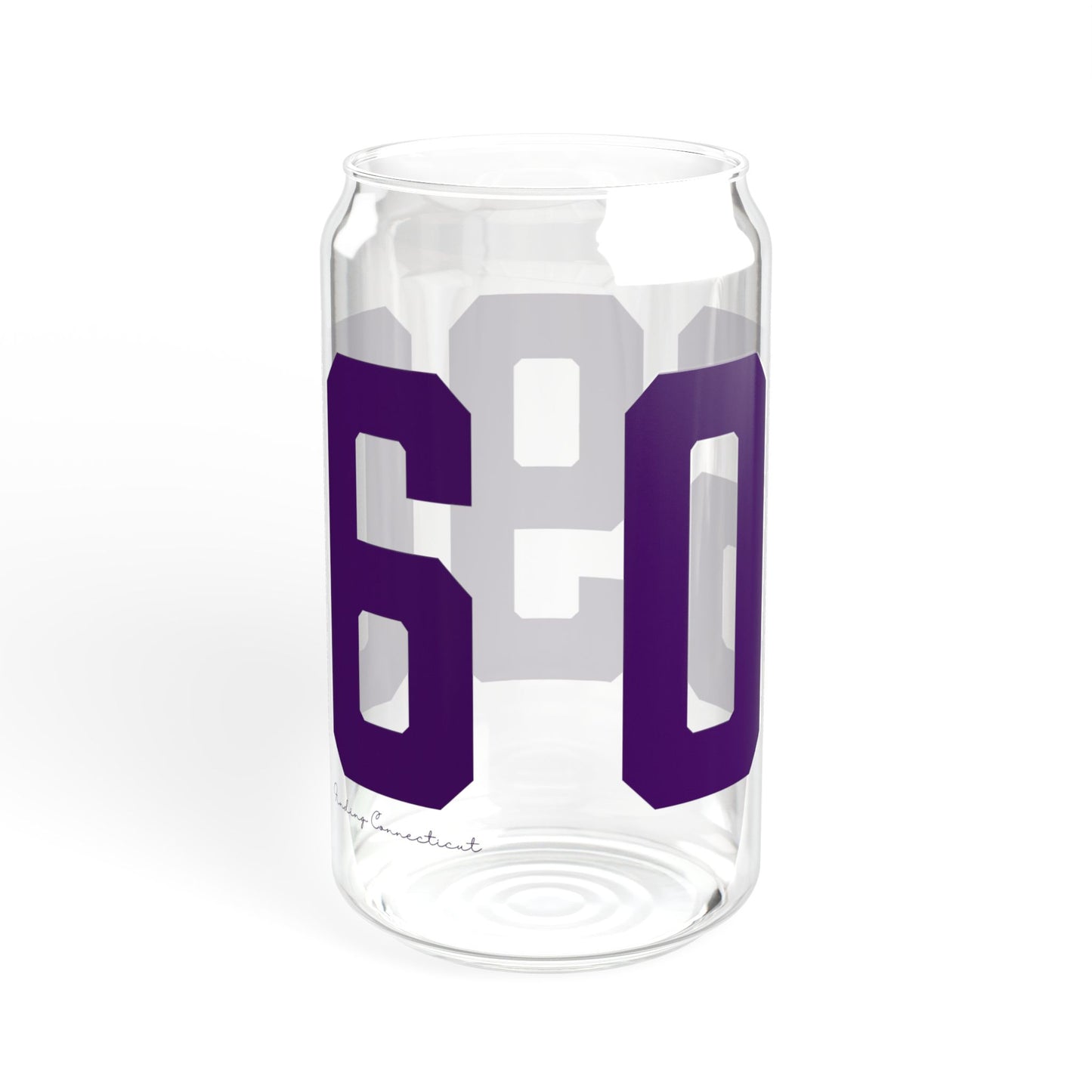 06906 Stamford Connecticut Zip Code Sipper Glass, 16oz