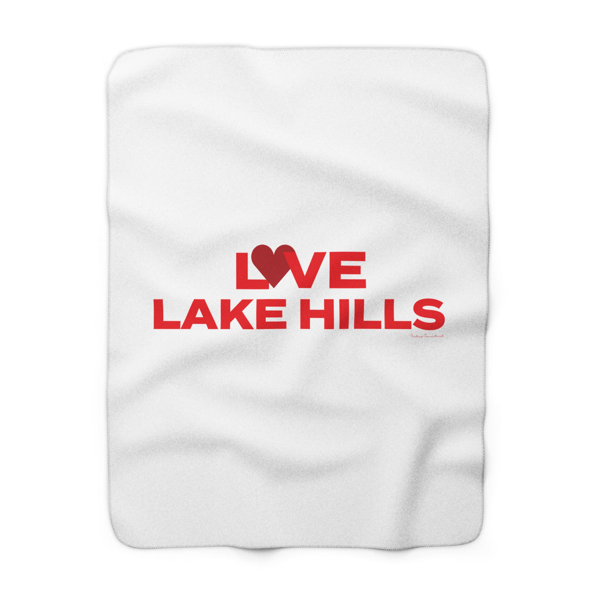 Love Lake Hills  Sherpa Fleece Blanket