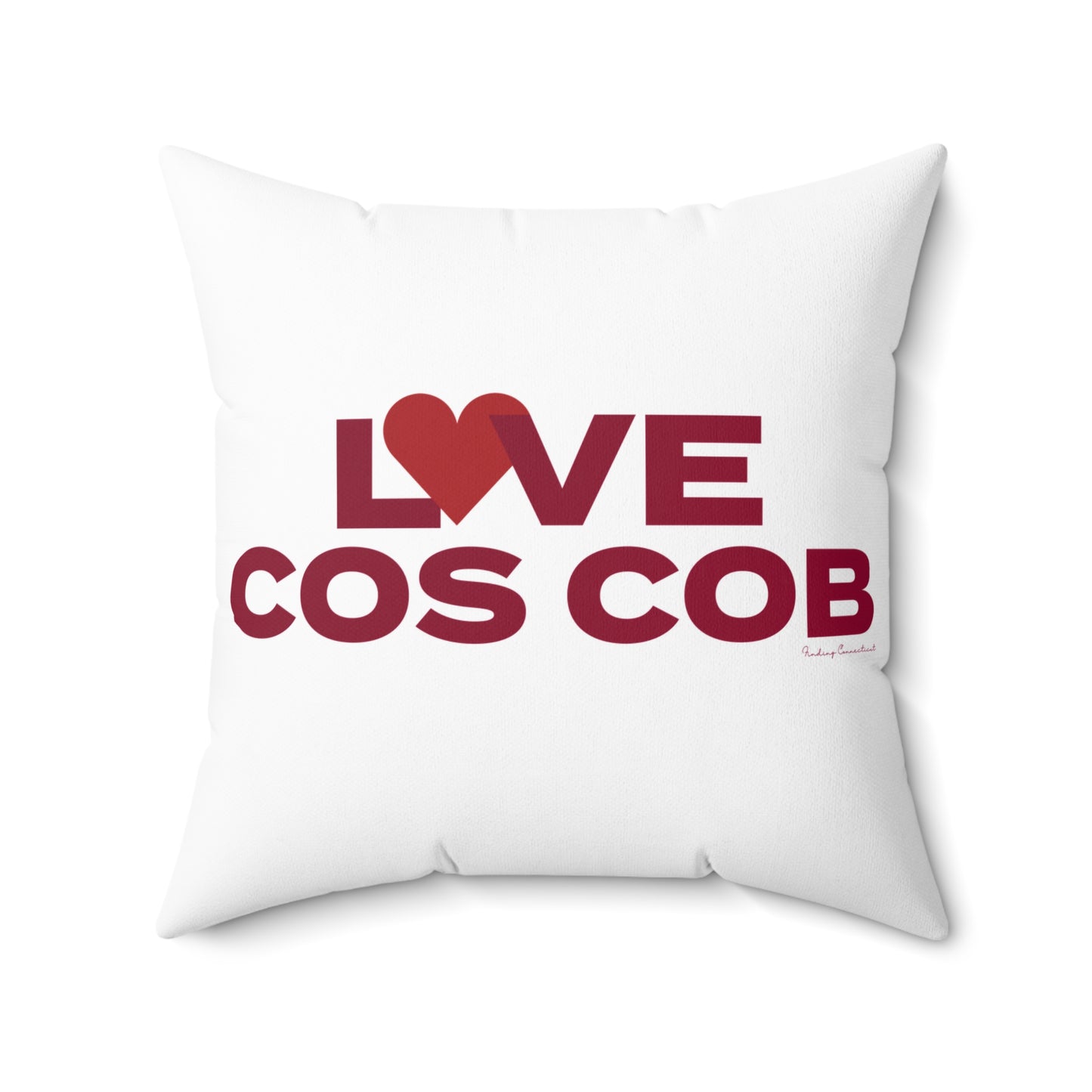 Love Cos Cob Spun Polyester Square Pillow