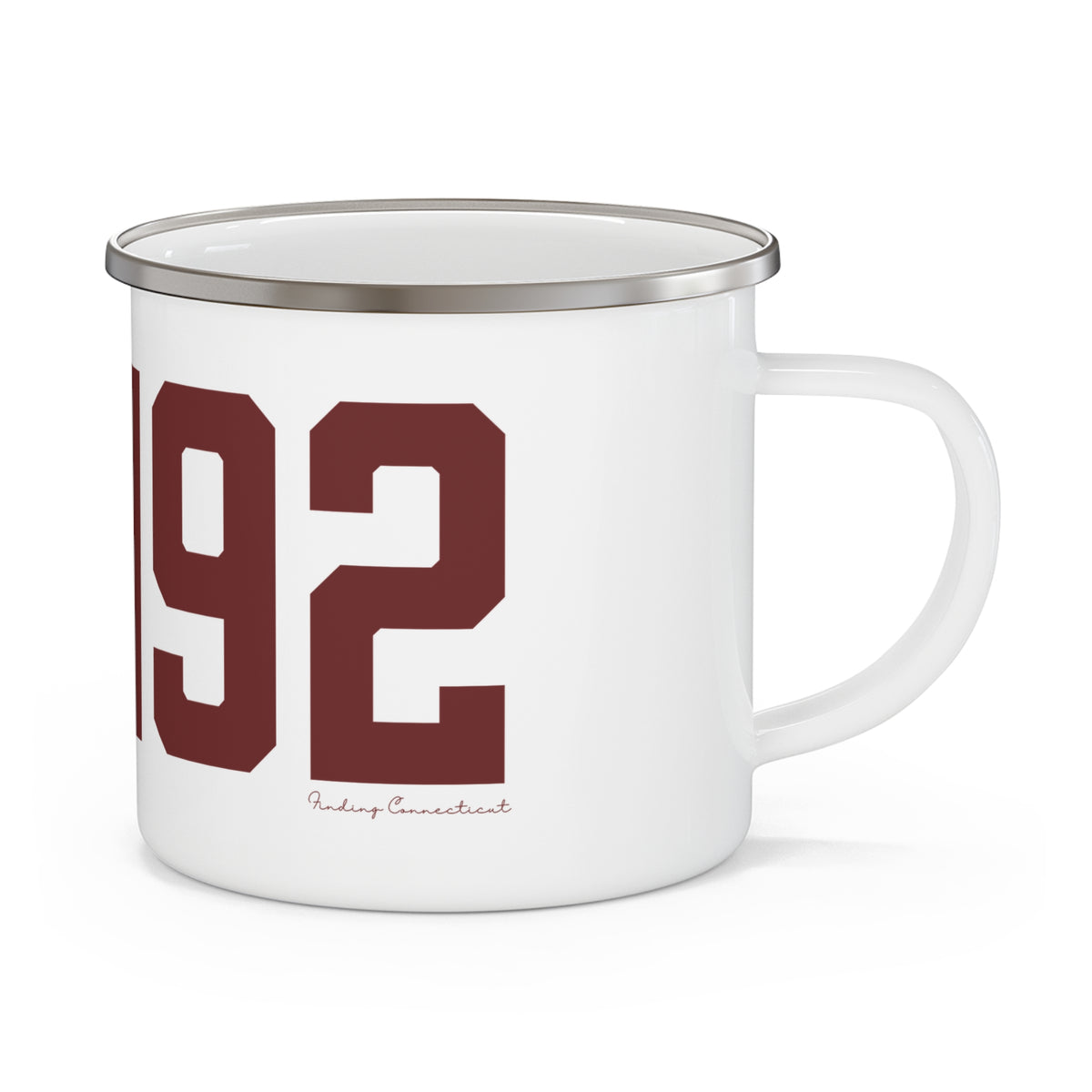06492 Wallingford Connecticut Zip Code Enamel Camping Mug