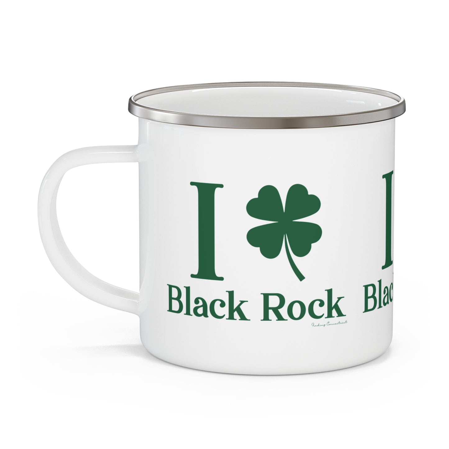 I Clover Black Rock Enamel Camping Mug