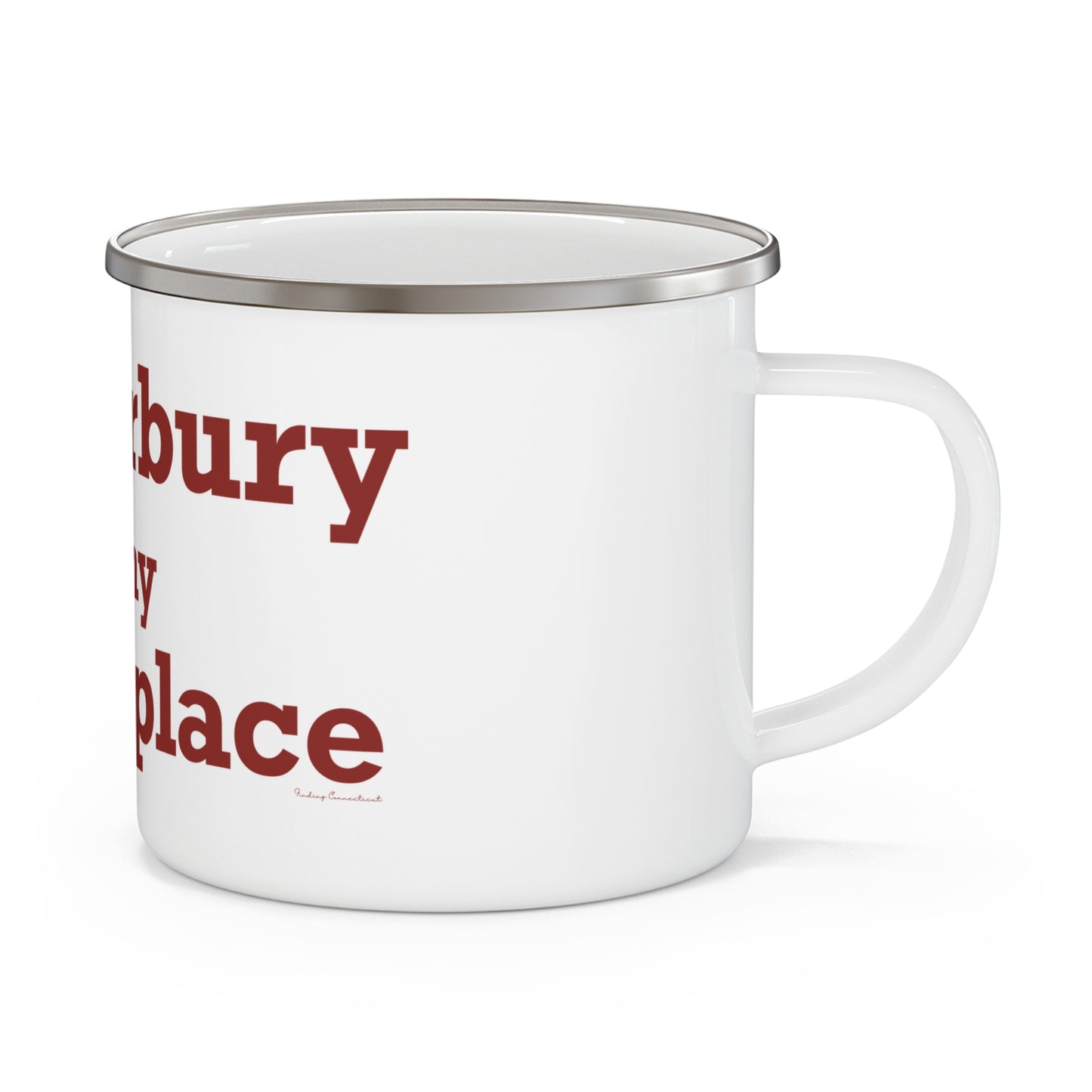 Canterbury is My Happy Place Enamel Camping Mug