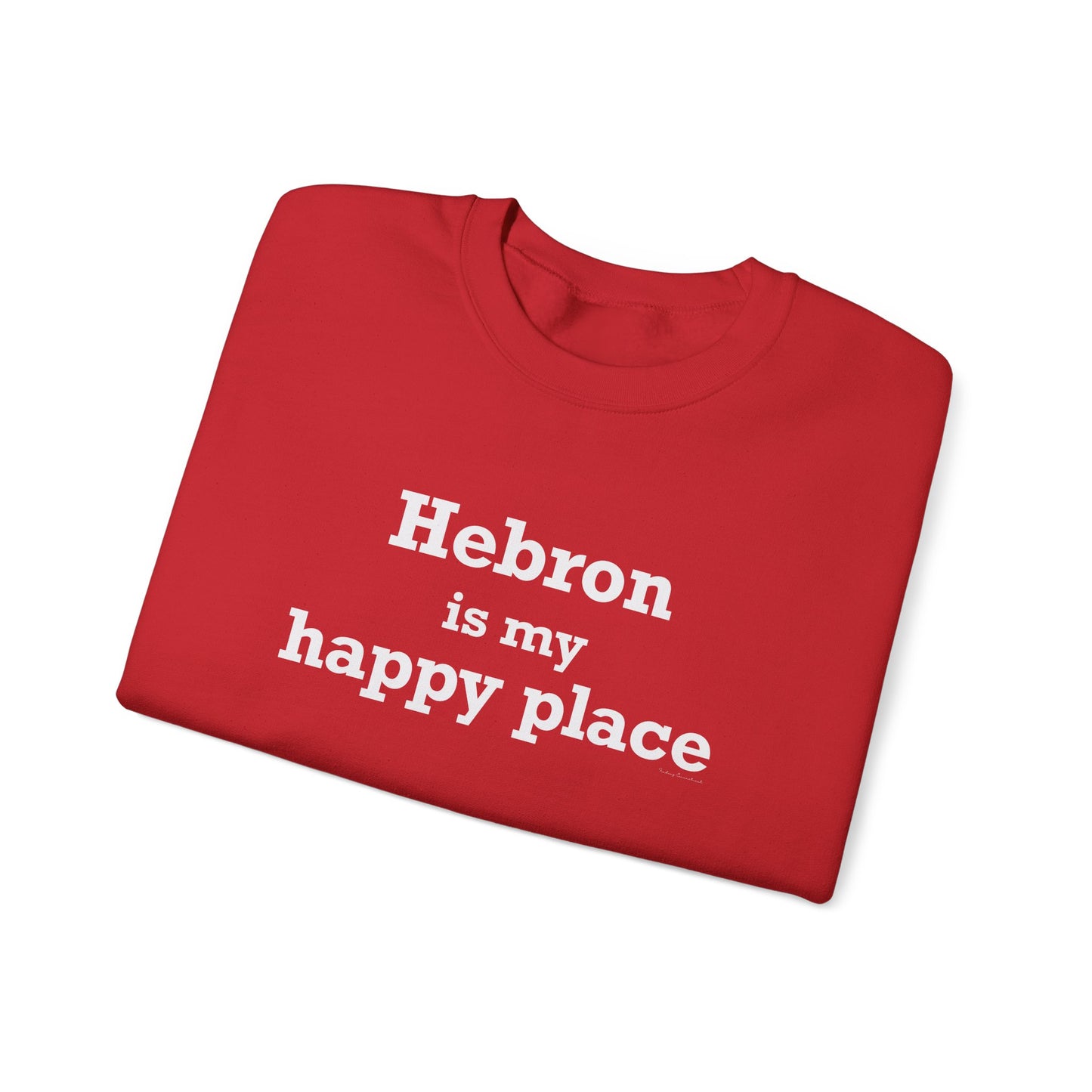 Hebron is My Happy Place Unisex Heavy Blend™ Crewneck Sweatshirt