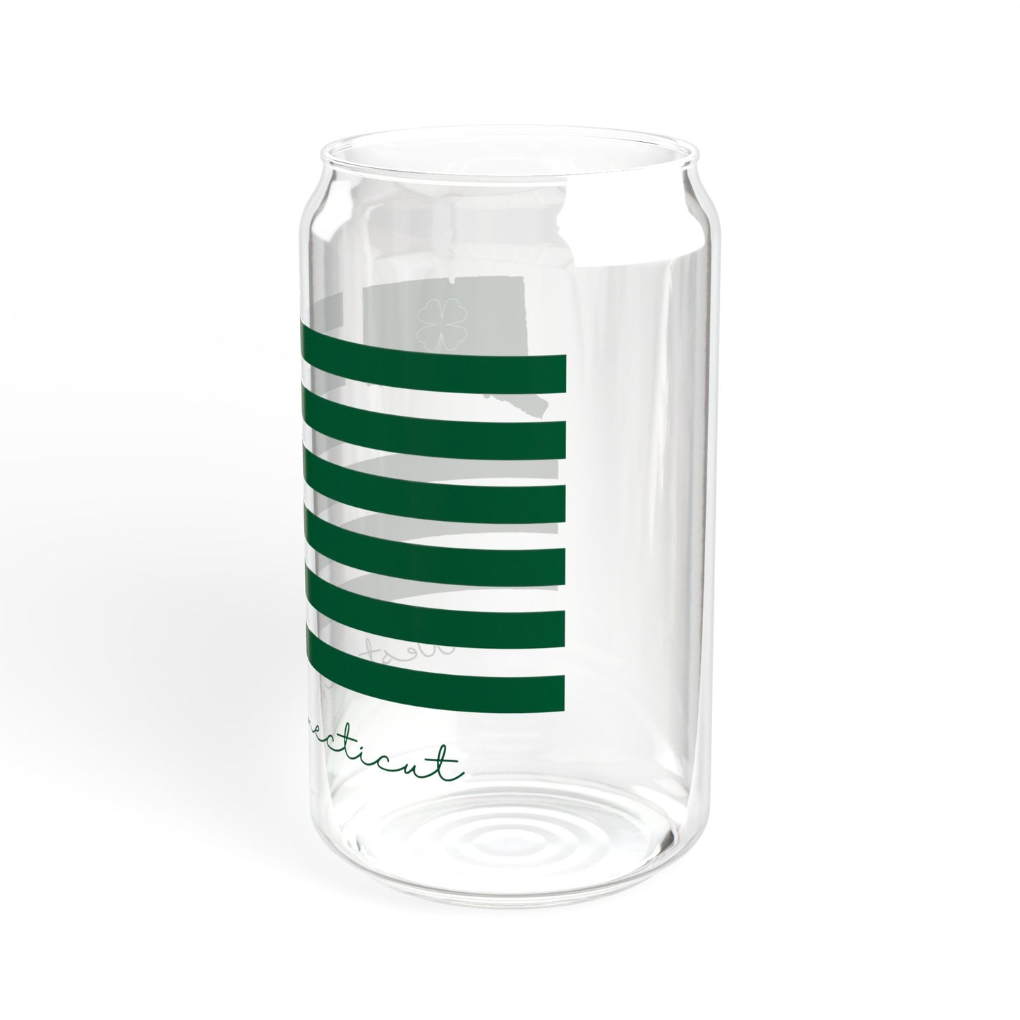Weston Connecticut St Patrick’s Day Flag Sipper Glass, 16oz