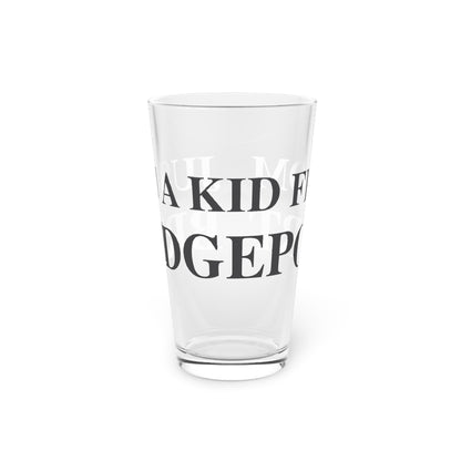 Just a kid from Bridgeport Pint Glass, 16oz
