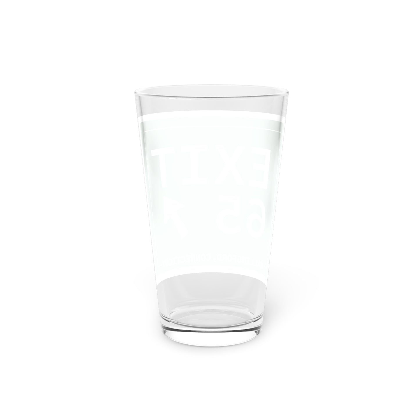 Vintage Exit 65 WCP Sign Pint Glass, 16oz