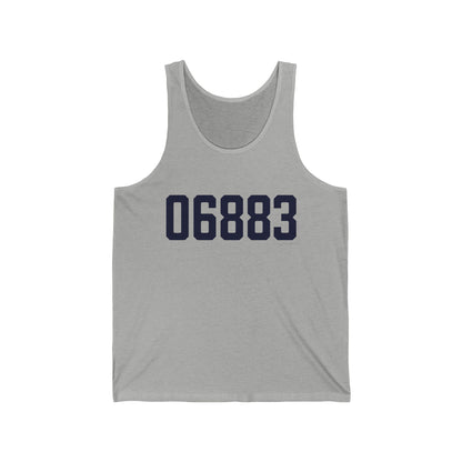 06883 Weston Connecticut Zip Code Unisex Jersey Tank Top