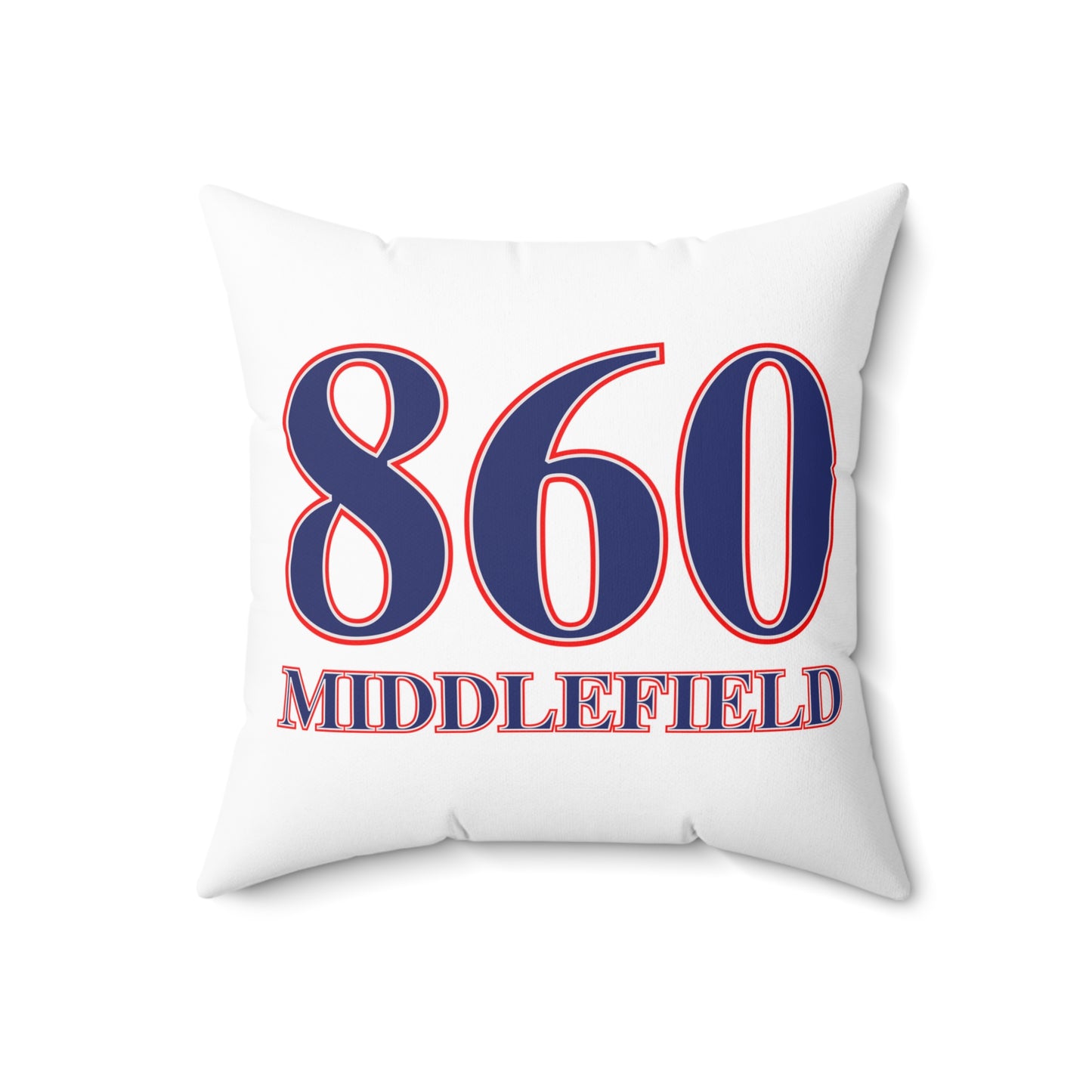 860 Middlefield Red, White & Blue Spun Polyester Square Pillow