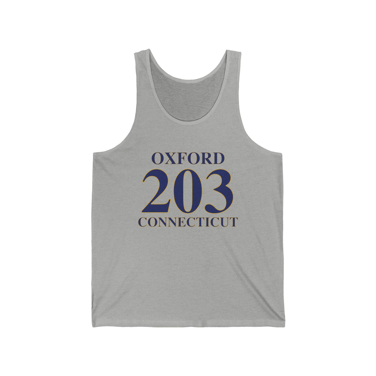 Oxford 203 Connecticut Unisex Jersey Tank Top