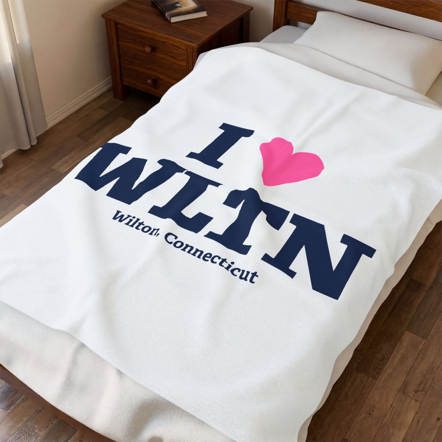 I Heart WLTN Velveteen Plush Blanket
