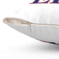 203 Derby Red White & Blue Spun Polyester Square Pillow