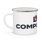 Love Compo Beach Enamel Camping Mug