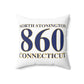 North Stonington 860 Connecticut Spun Polyester Square Pillow