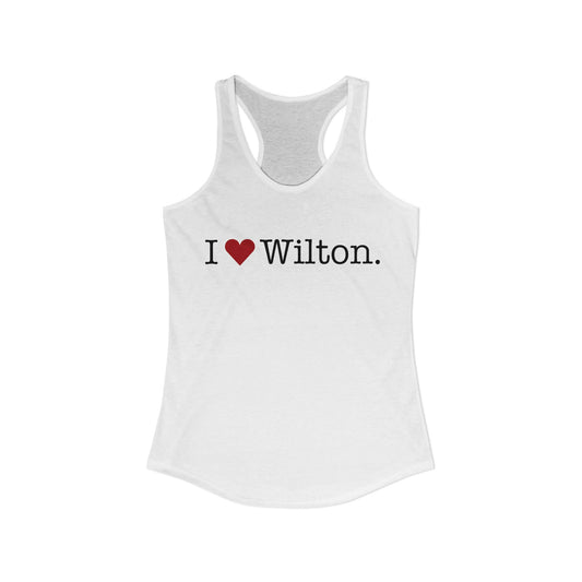 I Heart Wilton. Women's Ideal Racerback Tank Top