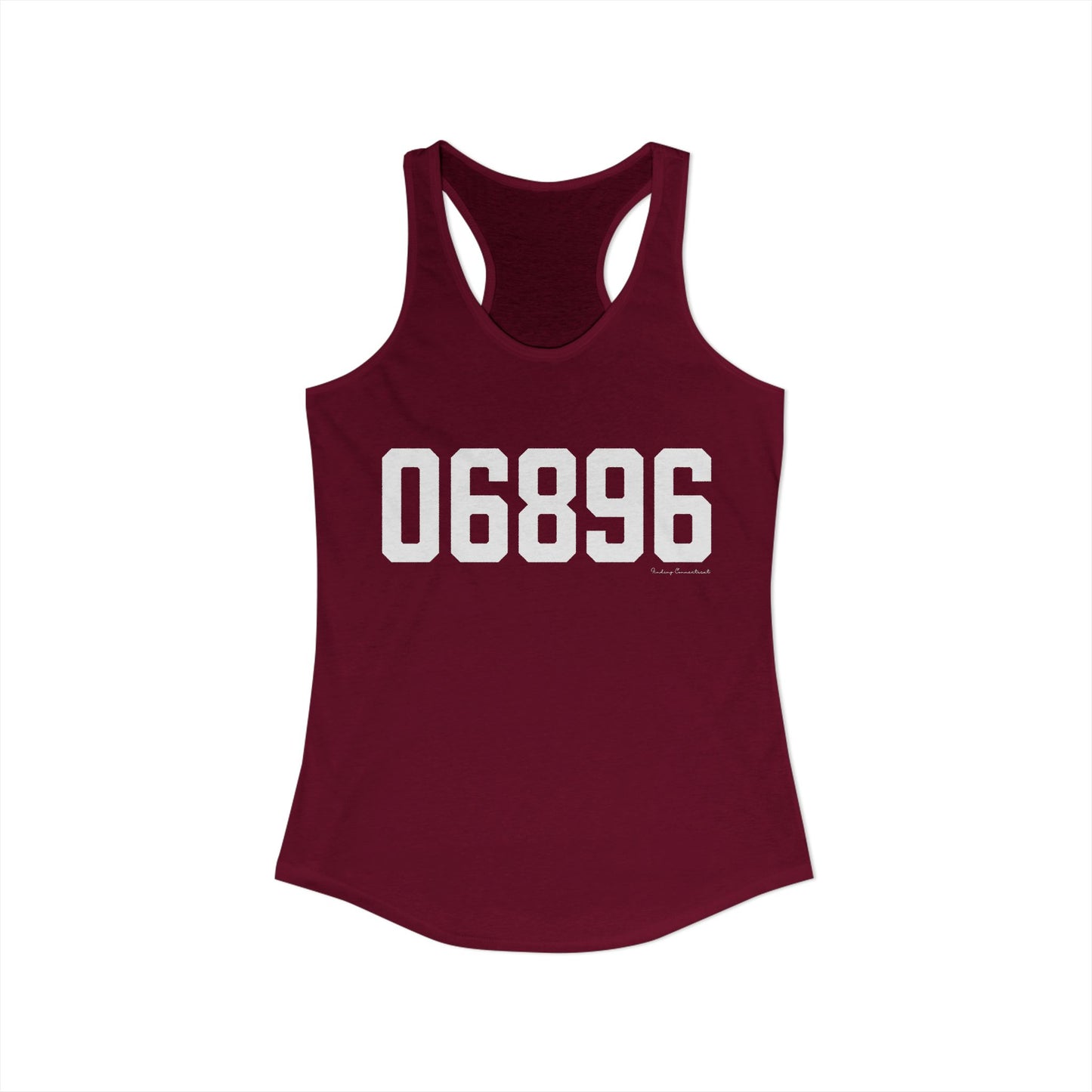 06896 Redding CT Zip Code Women's Ideal Racerback Tank Top
