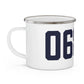 06883 Weston Connecticut Zip Code Enamel Camping Mug
