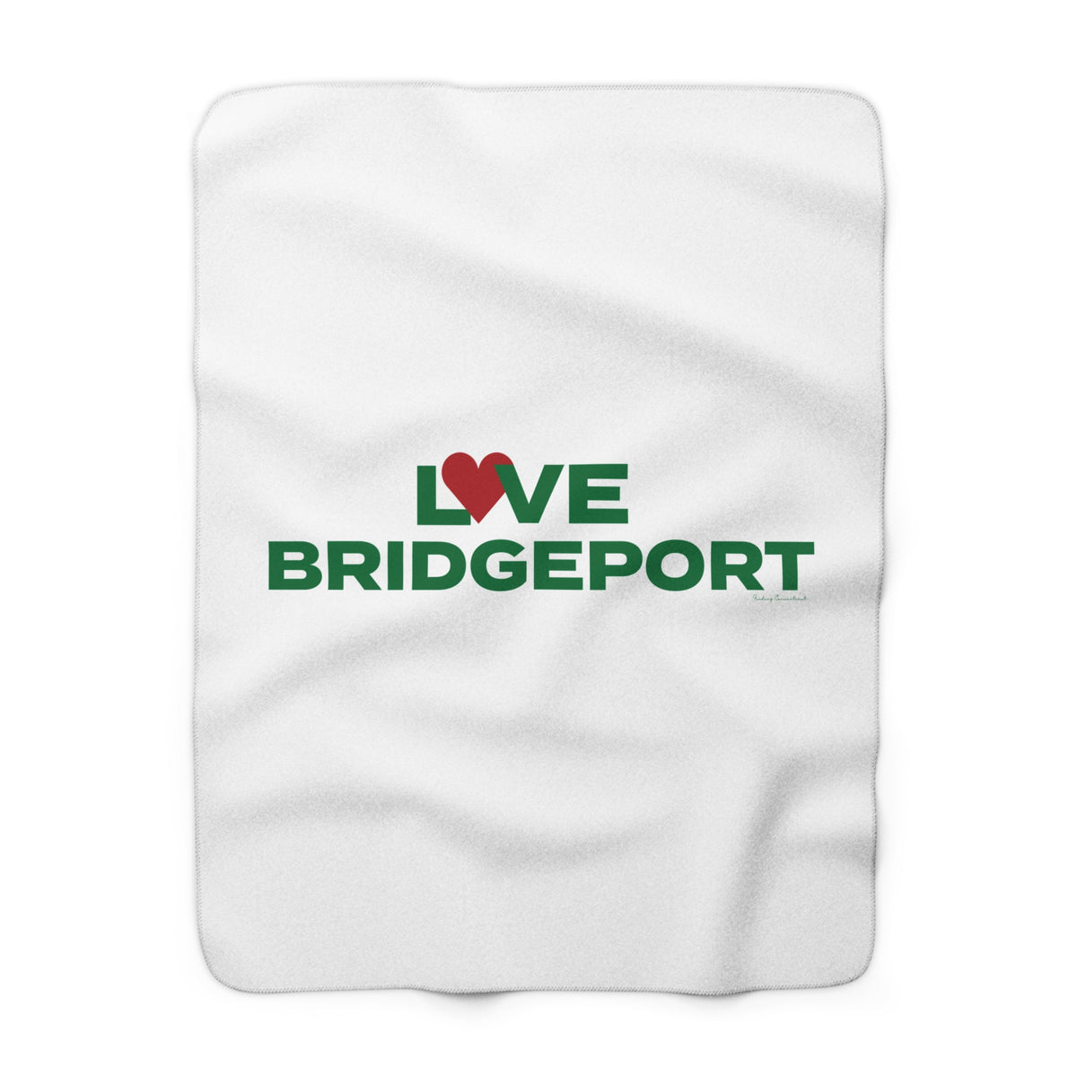 Love Bridgeport Sherpa Fleece Blanket