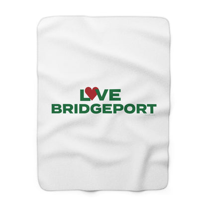Love Bridgeport Sherpa Fleece Blanket