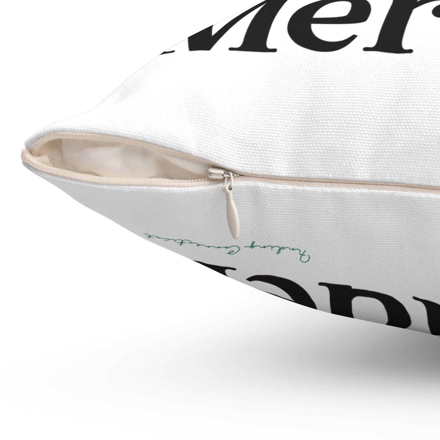 I Clover Meriden Spun Polyester Square Pillow